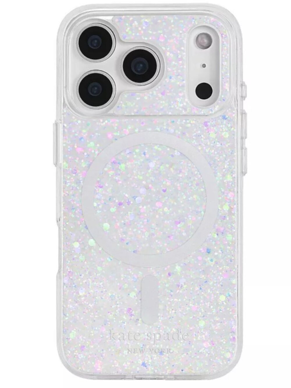 Kate Spade iPhone 17 Pro Magsafe Phone Case chunky glitter sparkles